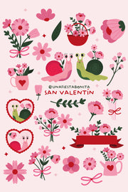 Clipart de San Valentín con Fondo Transparente - Diseños para Descargar